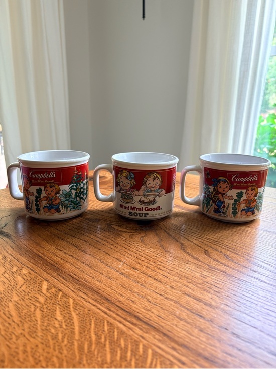 Campbell'S Other - Vintage (1997) set of 3 Campbell’s Soup Mugs by Westwood